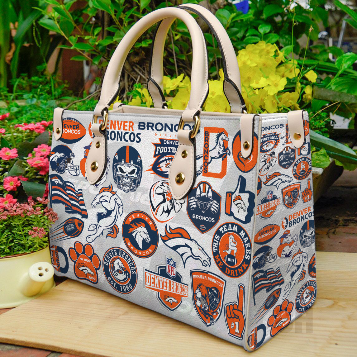 Denver Broncos Lover Women Leather Hand Bag