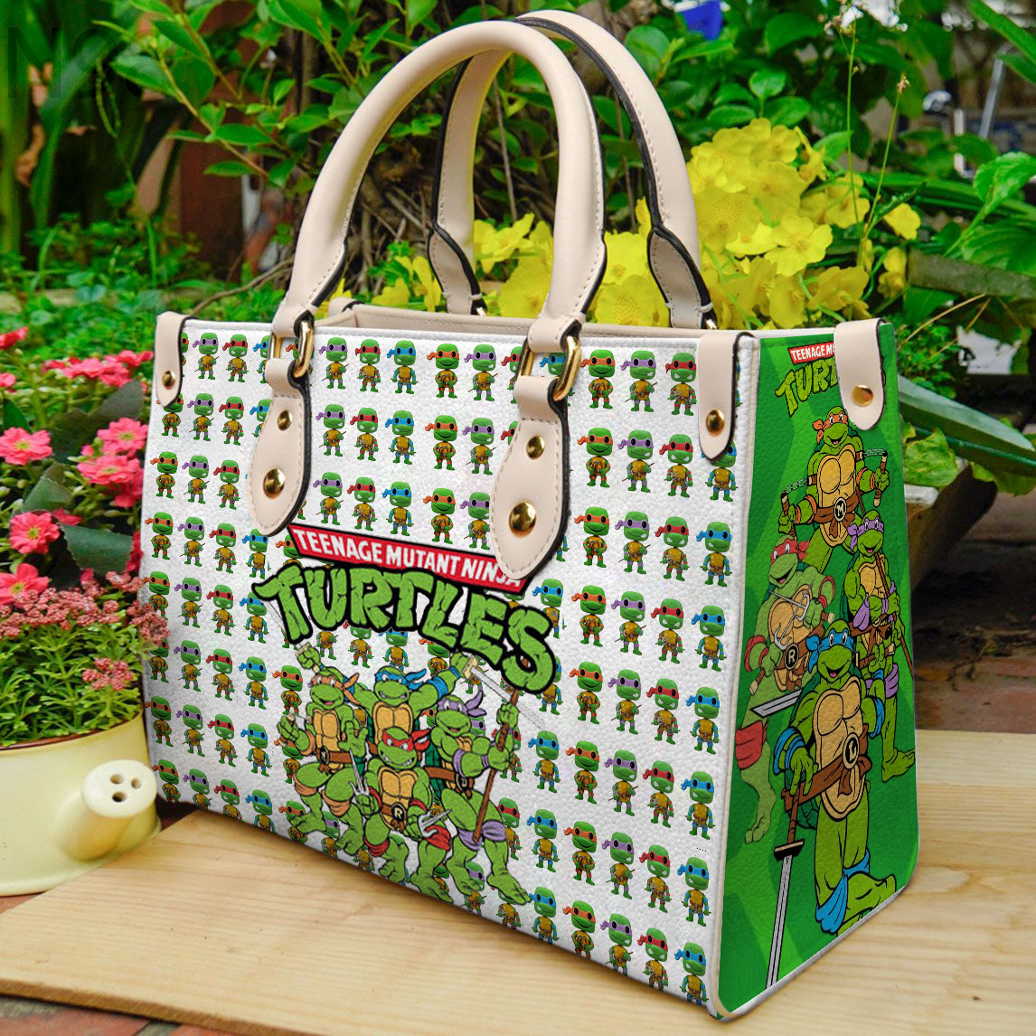 Ninja Turtles Women Leather Hand Bag