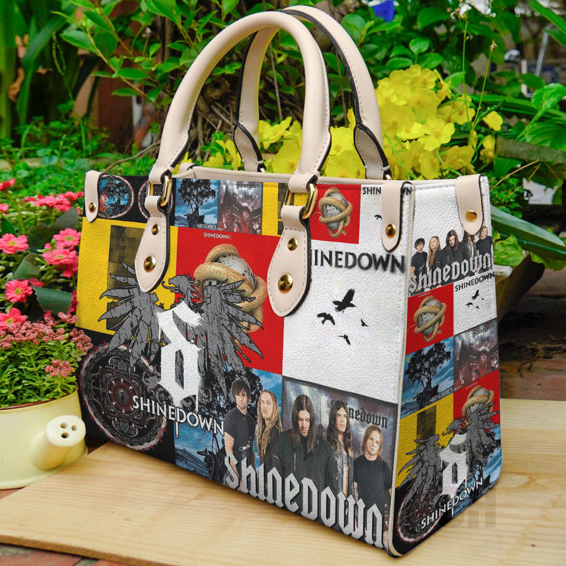 Shinedown Women Leather Hand Bag