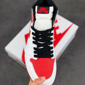 Air Jordan 1 High OG Heritage White University Red-Black For Sale