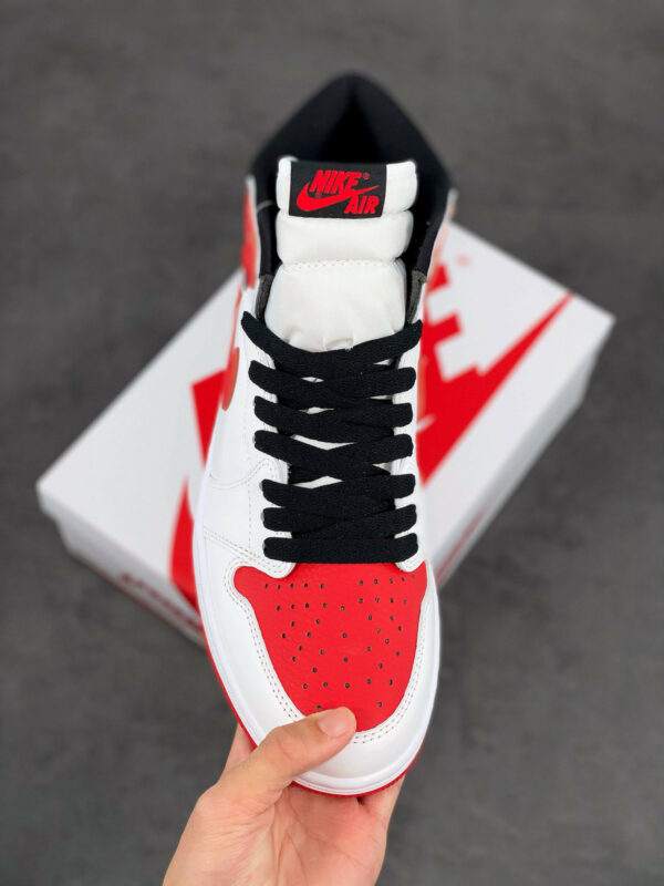 Air Jordan 1 High OG Heritage White University Red-Black For Sale