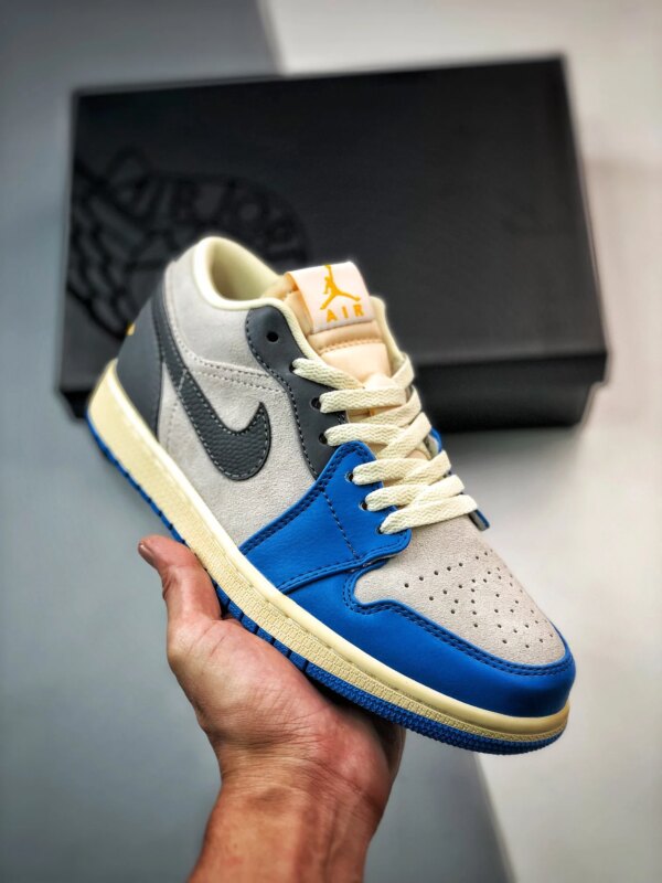 Air Jordan 1 Low UNC Grey White University Blue-Grey-Sail For Sale