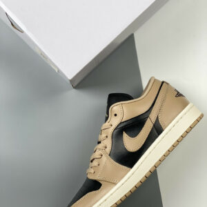 Air Jordan 1 Low Vachetta Tan Desert Sail Black DC0774-201 For Sale