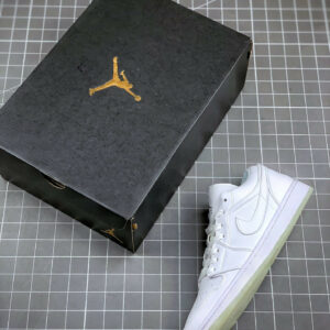 Air Jordan 1 Low White White Metallic Silver For Sale