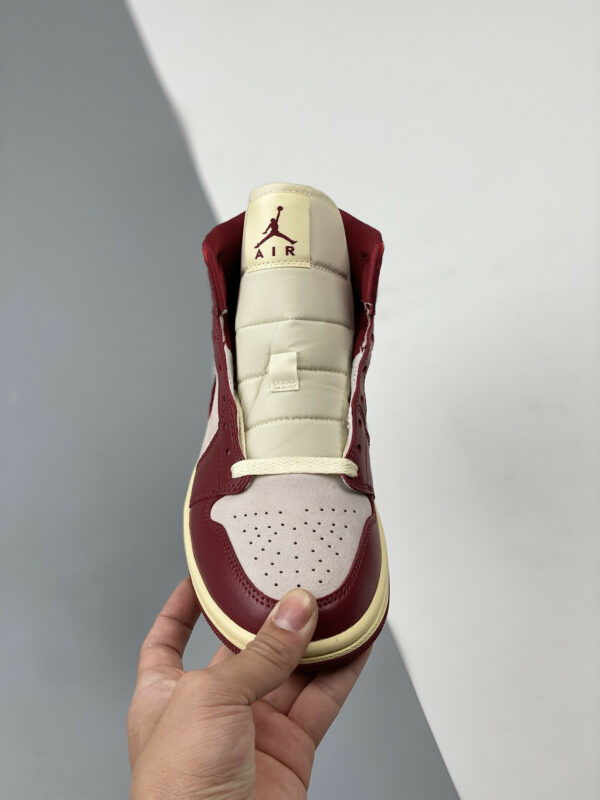 Air Jordan 1 Mid Tiki Leaf Team Red Sail Muslin DZ2820-601 For Sale