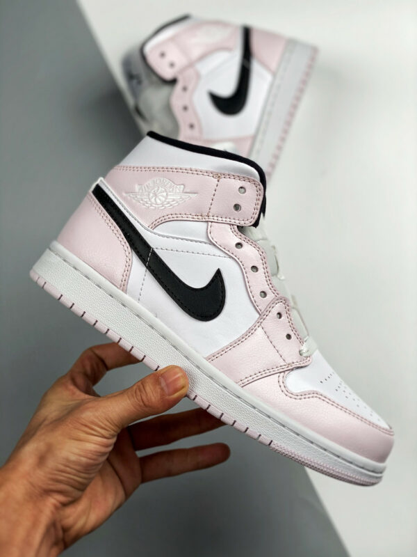 Air Jordan 1 Mid Barely Rose White Pink Black For Sale