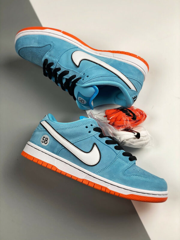 Nike SB Dunk Low Pro Club 58 Blue Chill Safety Orange Black White For Sale