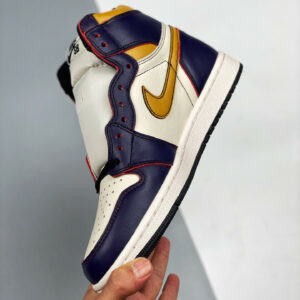 Nike SB x Air Jordan 1 High OG Lakers Court Purple Sail For Sale